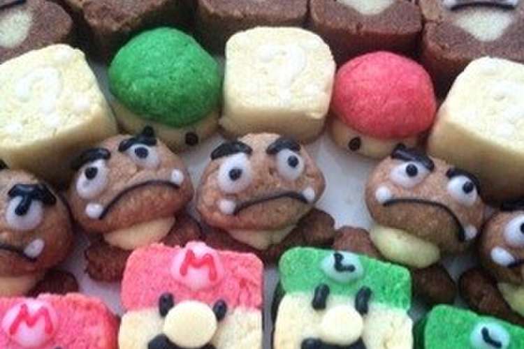 マリオ可愛いスノーボールキャラクッキー レシピ 作り方 By プクル クックパッド