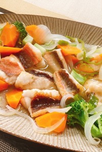 白身魚とたっぷり野菜の甘酢漬け
