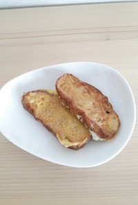 ロールパンで☆チーズフレンチトースト