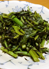 青菜とひじきの炒め煮