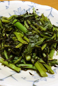 青菜とひじきの炒め煮