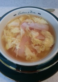 簡単！ふわふわ卵の洋風スープ