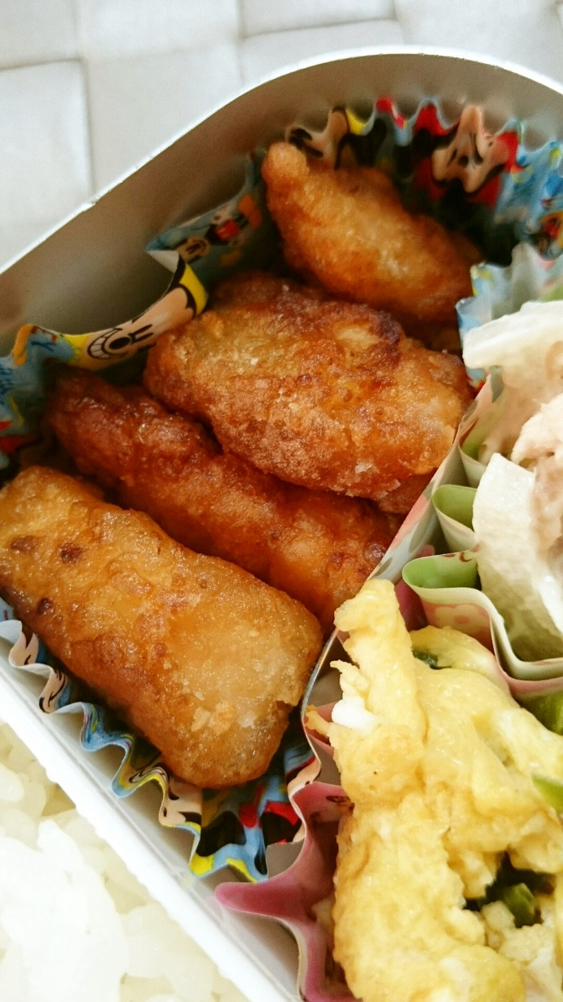 お弁当☆残った刺身と焼肉タレで簡単竜田揚の画像