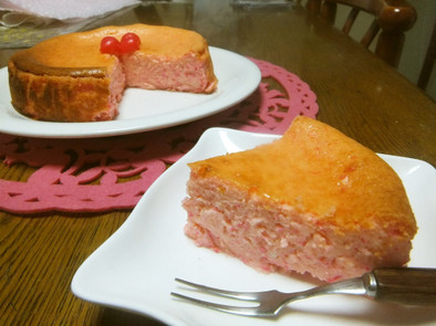 ♡さくらんぼ♡春色ケーキ♡の写真
