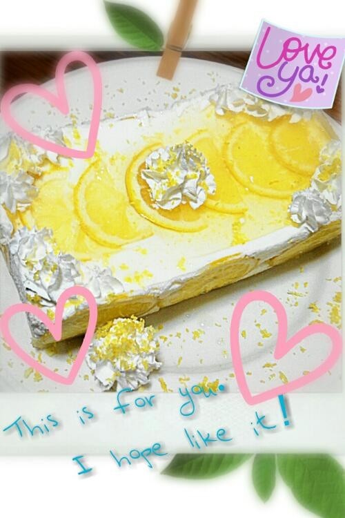 爽やかレモンのムースケーキ♪の画像