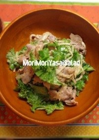 トロリ水晶豚とたっぷり野菜の温サラダ