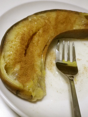 私の簡単おやつ♪焼きバナナ