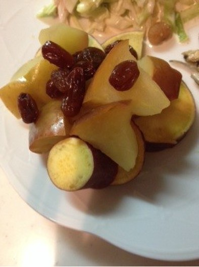 サツマイモとりんごのレモン煮の写真