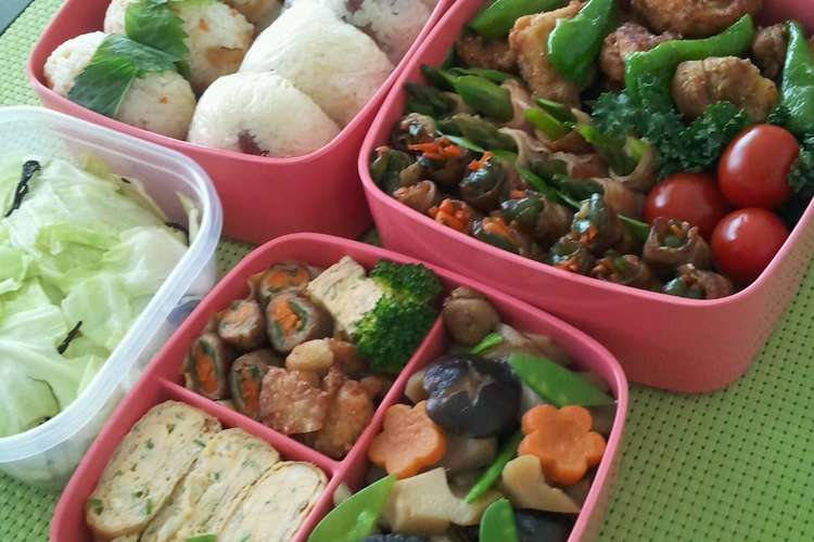 お花見 運動会にお重の3段弁当 レシピ 作り方 By じんママ クックパッド 簡単おいしいみんなのレシピが370万品