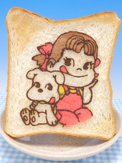 ペコちゃんトーストの写真
