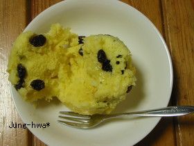 レンジでチーズ蒸しパン風~