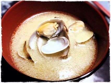 アサリのミソスープ☆オリーブオイル風味の画像
