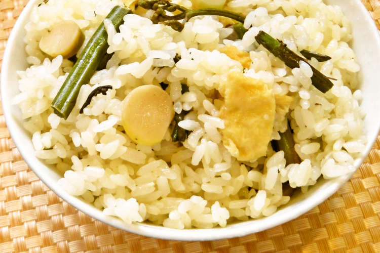 白だしで超簡単 炊飯器で山菜おこわ レシピ 作り方 By Hirokoh クックパッド 簡単おいしいみんなのレシピが353万品