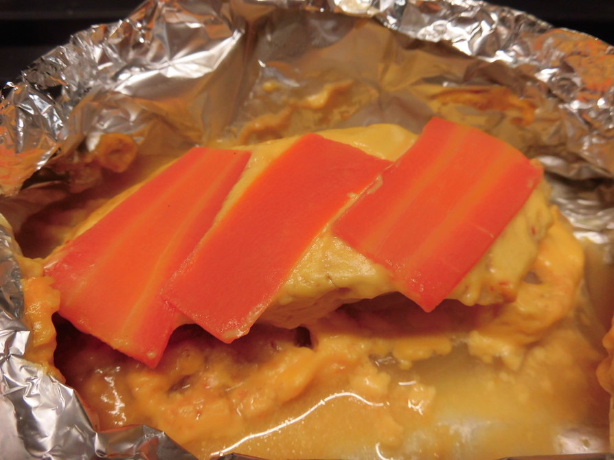 真鱈のピリ辛ホイル焼き(味噌マヨチーズ)の画像