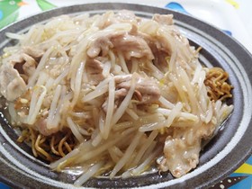 もやしのあんかけ焼きそば