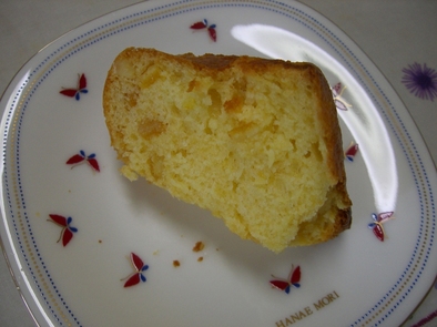 アンズジャムのパウンドケーキの写真