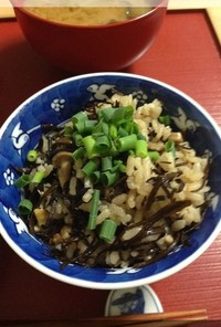 ひじきとあさりの混ぜご飯♪