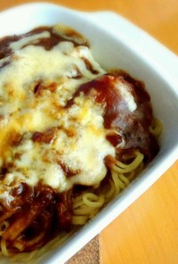 カレーリメイク☆焼きカレー麺☆