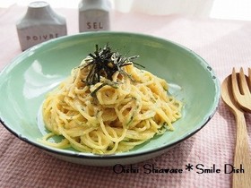*たらこと大葉のカルボナーラ*