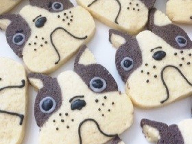 かわいい犬のブル アイスボックスクッキー レシピ 作り方 By プクル クックパッド