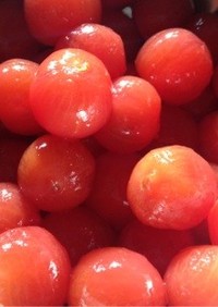 キラキラなミニトマト