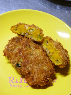 レンジで時短☆簡単かぼちゃコロッケ