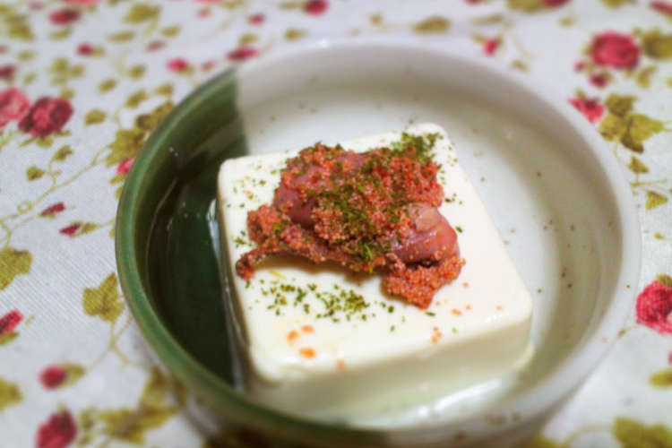 嵯峨豆腐のいか明太のせ レシピ 作り方 By Miyucyann クックパッド 簡単おいしいみんなのレシピが354万品