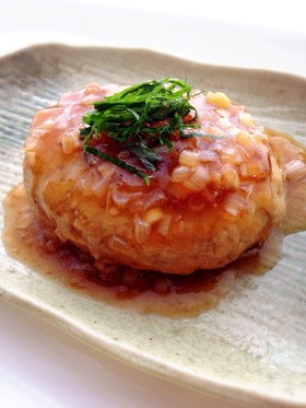 とろ~り♡和風煮込みおからハンバーグ
