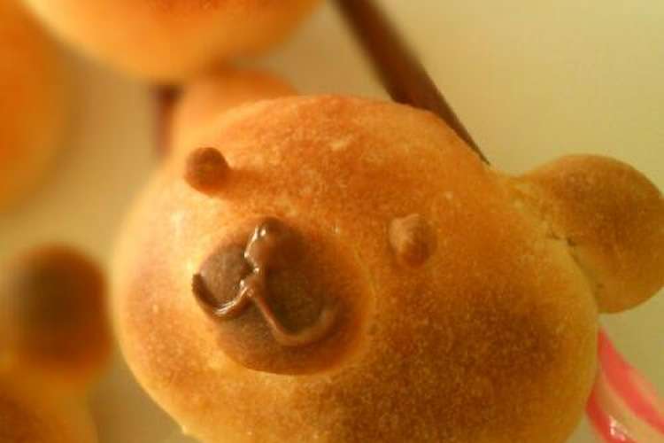 簡単かわいいクマの手作りパン レシピ 作り方 By 志保 クックパッド 簡単おいしいみんなのレシピが355万品