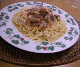 カツオのパスタ