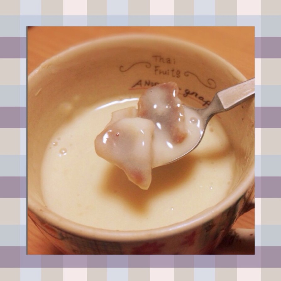 寝れない時の豆乳日本酒葛湯♪レンジで簡単の画像