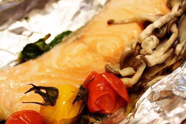 簡単 料理が苦手な人向き 鮭のホイル蒸し レシピ 作り方 By Eico クックパッド 簡単おいしいみんなのレシピが350万品