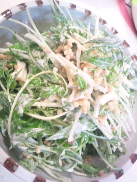 5分で簡単☆和田アキ子さんの水菜サラダの画像