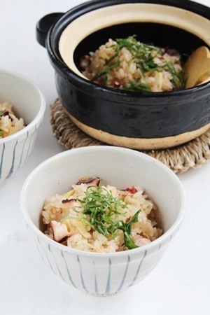 超簡単！土鍋で「たこ飯」の画像