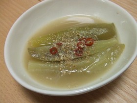 冷たいおナスゴマ風味