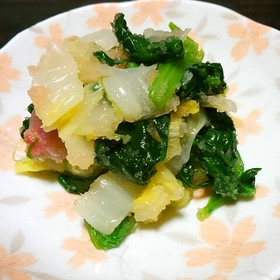 ほうれん草と白菜の明太子あえ♪