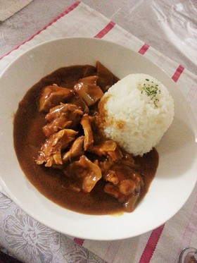 残ったKFCでチキンカレー☆