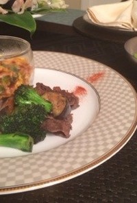 ♫牛肉とブロッコリー中華炒め♫