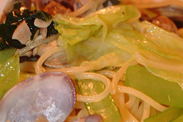 緑がキレイなアサリスパ レシピ 作り方 By まろんママ クックパッド