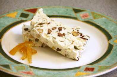 カッサータ：アイス・リコッタチーズケーキの写真