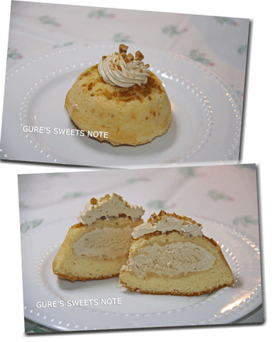 プラリネとキャラメルのプチケーキ　の写真