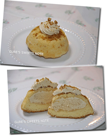 プラリネとキャラメルのプチケーキ　の画像