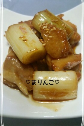 ♡鶏肉と長ネギの照り焼き♡