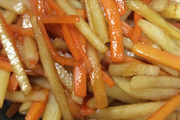 じゃがいもと人参のきんぴら 甘味 レシピ 作り方 By さくら Ls クックパッド 簡単おいしいみんなのレシピが354万品