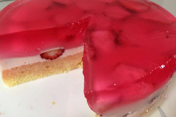 混ぜて固めるだけ イチゴのゼリーケーキ レシピ 作り方 By Nz18eli クックパッド 簡単おいしいみんなのレシピが367万品