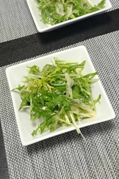 簡単 新玉ねぎと水菜のナムルの画像