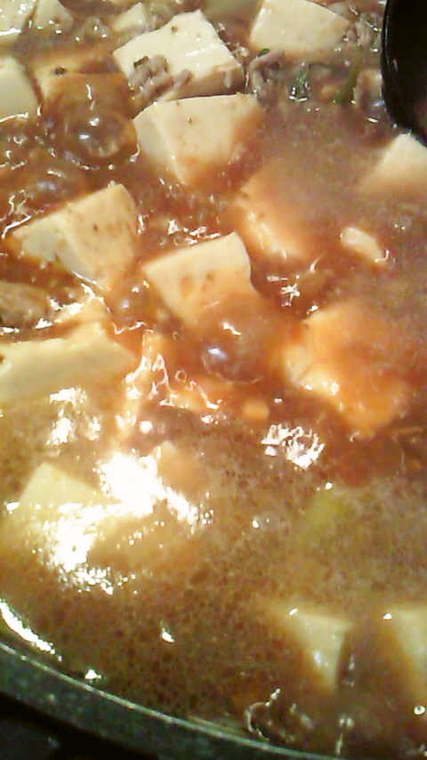 手作り味噌で麻婆豆腐（風）の画像