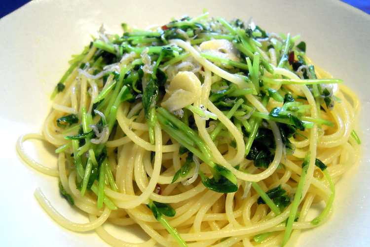 豆苗とじゃこのパスタ レシピ 作り方 By サラリーマンd51 クックパッド 簡単おいしいみんなのレシピが356万品