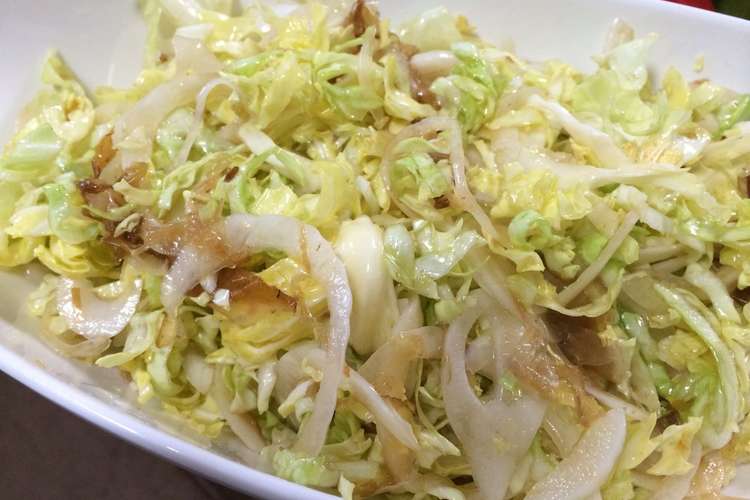 和えるだけ 春キャベツと新玉ねぎのサラダ レシピ 作り方 By ペダル クックパッド