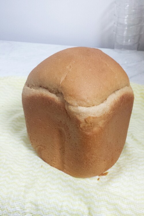 早焼きで！ふんわり♡きなこと黒糖の食パンの画像